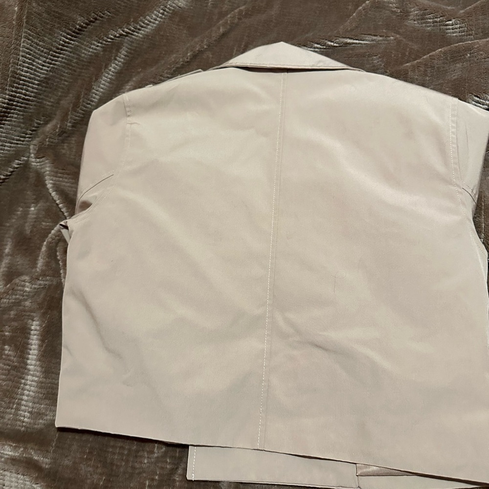Abercrombie & Fitch Beige Women's Trench Coat - Picture 10 of 10